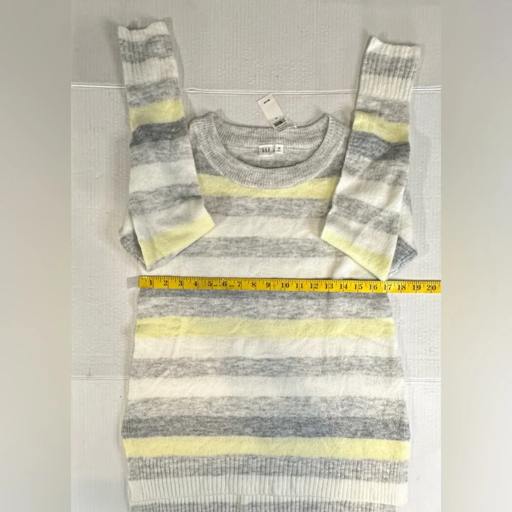 GAP Tunic Boat Neck Multicolored‎ Long Sleeve Lightweight Sweater Size XS New